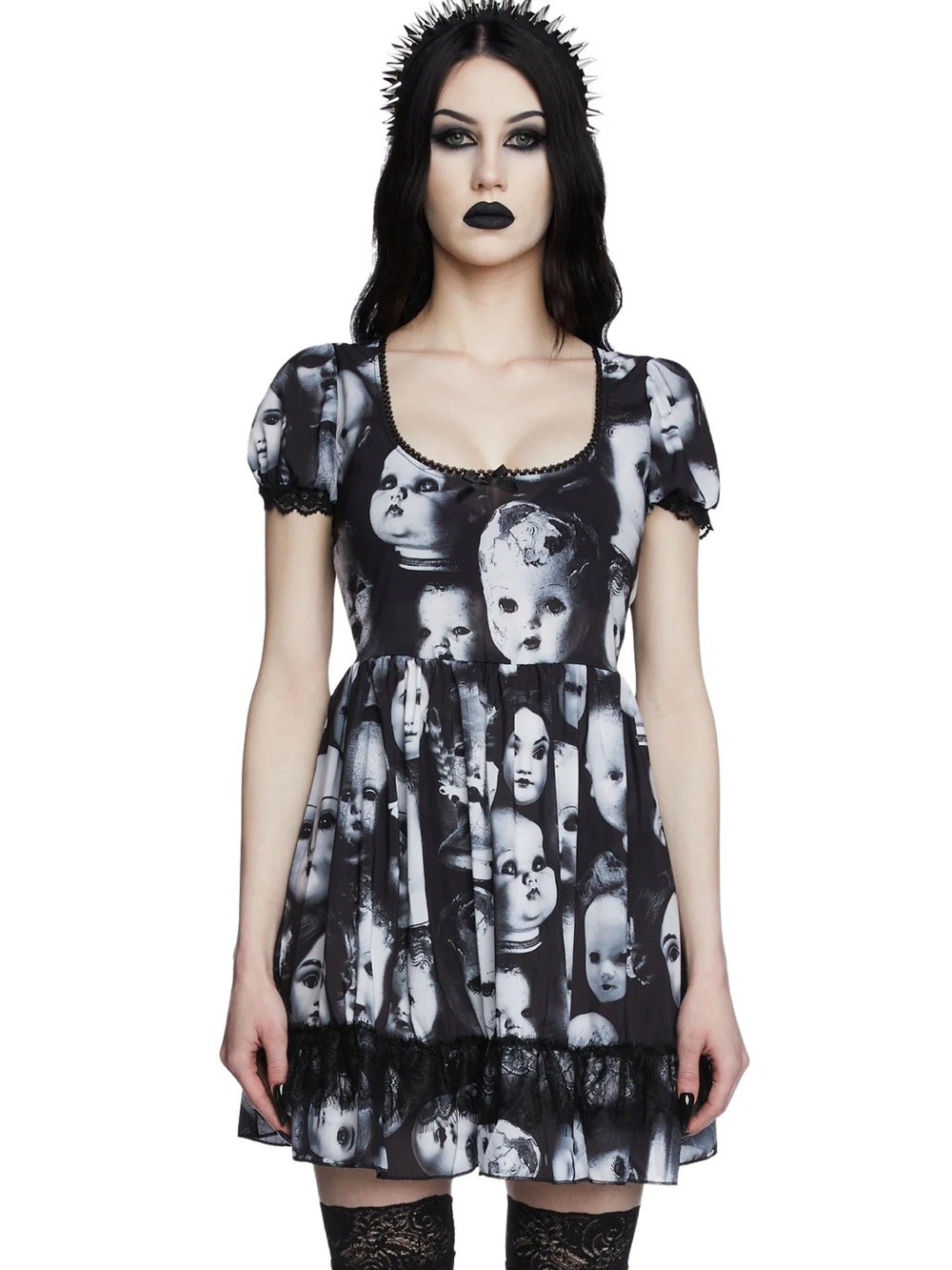 Widow Wayward Souls Creepy Babydoll Goth Punk Dress Small